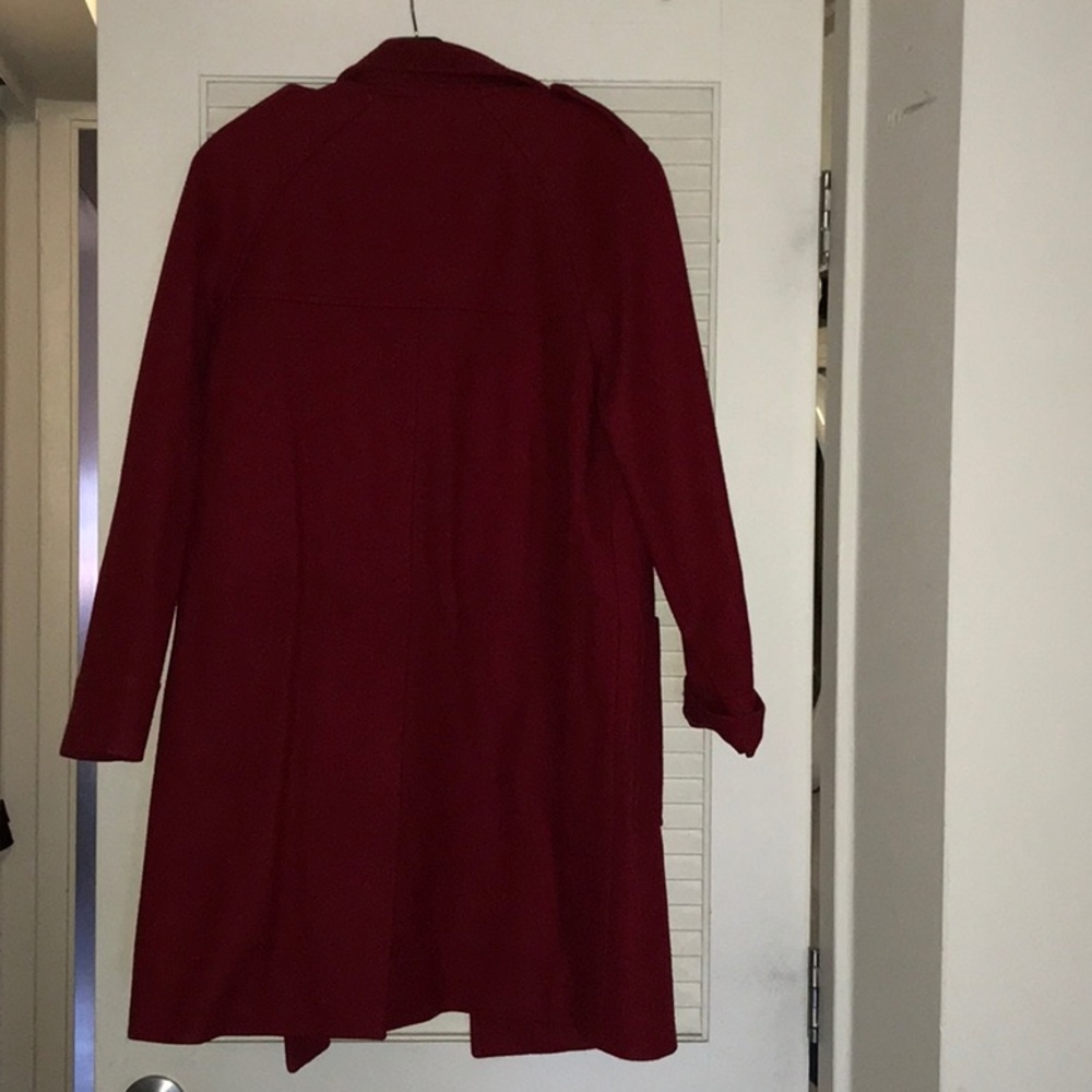 Red long coat - Picture 7 of 8